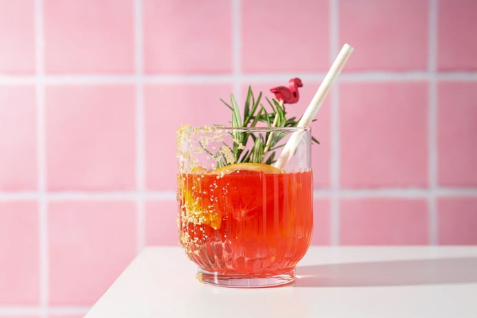 Grapefruit cocktail alcohol or non-alcoholic drink