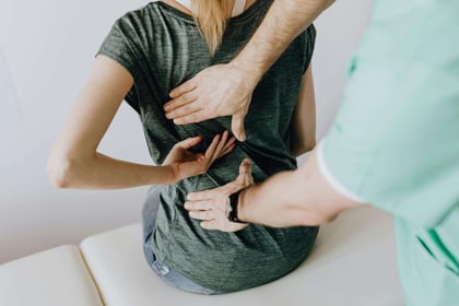 Woman having a physiotherapy session